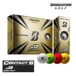 브릿지스톤 e12 컨택트볼 3피스 골프공 컬러볼 로고볼 석교